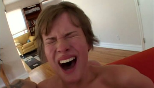 Emotional and ugly bitch Claire Robbins gets a double cock penetration porn pics