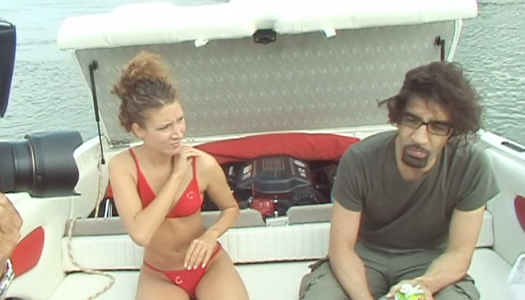 Sex on a motor yacht with charming curly girl Stephanie Sierra porn pics