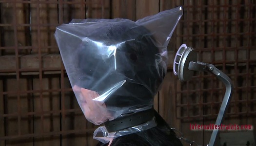 Obese frightened chick Sybil Hawthorne gets tied up on the wooden chair porn pics