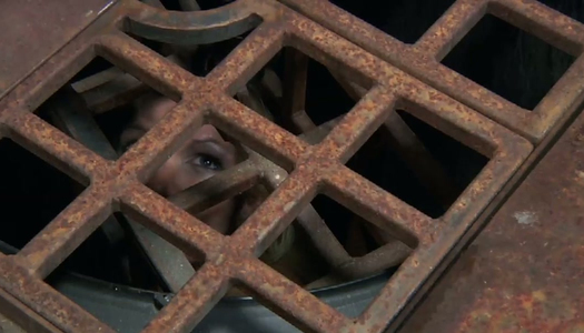 Hanging upside down chick in chains Rain DeGrey has to suck a cock porn pics