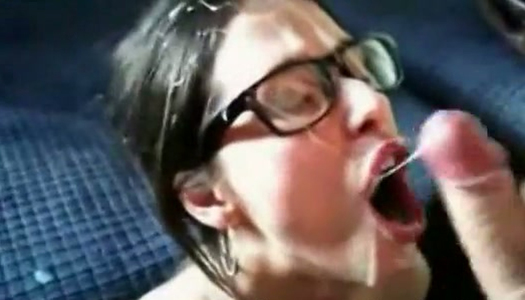 Sexy Latin girl receives loads of hot sperm right in her dirty mouth porn pics