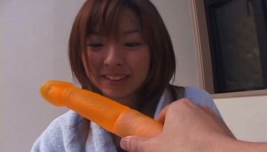 Cuddly Japanese whore Haruka Sakal is going to be fucked with dildo porn pics