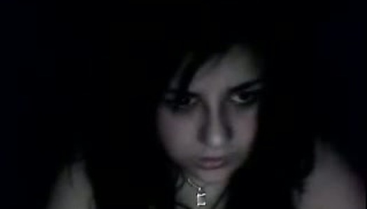 Spoiled teen shows off her tits to old pervert through webcam porn pics