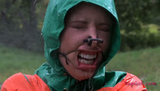 Shameless redhead chick gets humiliated and tied up to the wheelchair porn pics