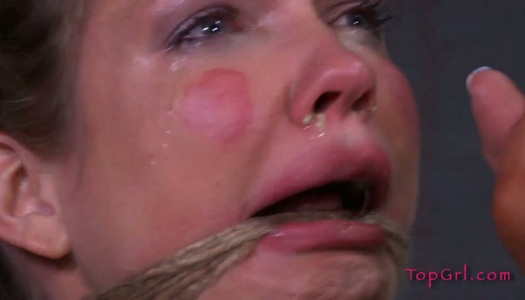 Rain DeGrey gets her nostrils hooked and pulled till boogers come out porn pics