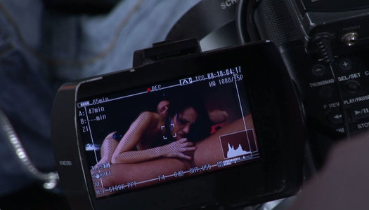 Sweet voluptuous brunette Samia Duarte in awesome threesome porn pics